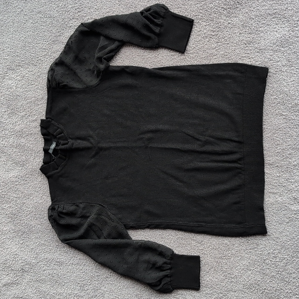 Adrianna Papell Mock Neck Sweater in Black size S